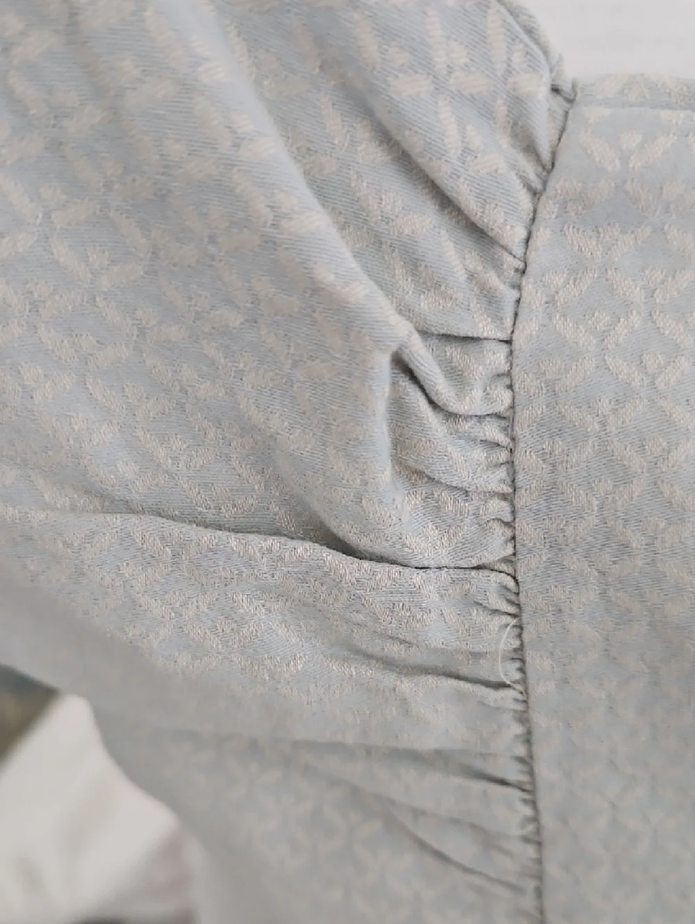 Ralph Lauren Blue Sage Woven Ruffle Hem Cotton Standard Pillowcase Set